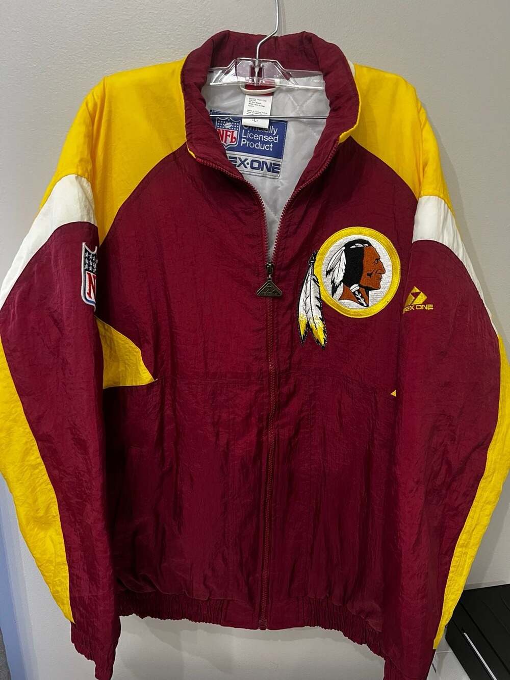 Vintage Washington Redskins Jacket Apex One NFL zip up puffer size L